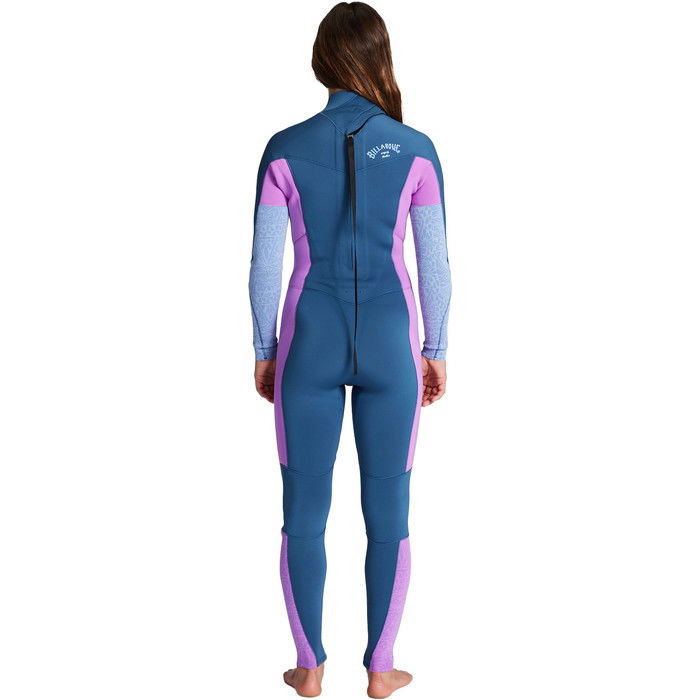 2024 Billabong Mujer Synergy 3/2mm Gbs Back Zip Neopreno ABJW100132 - Deep Sea